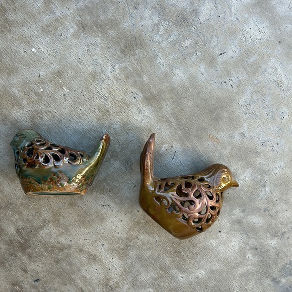 ceramic birds set of two - Picture 4 of 8